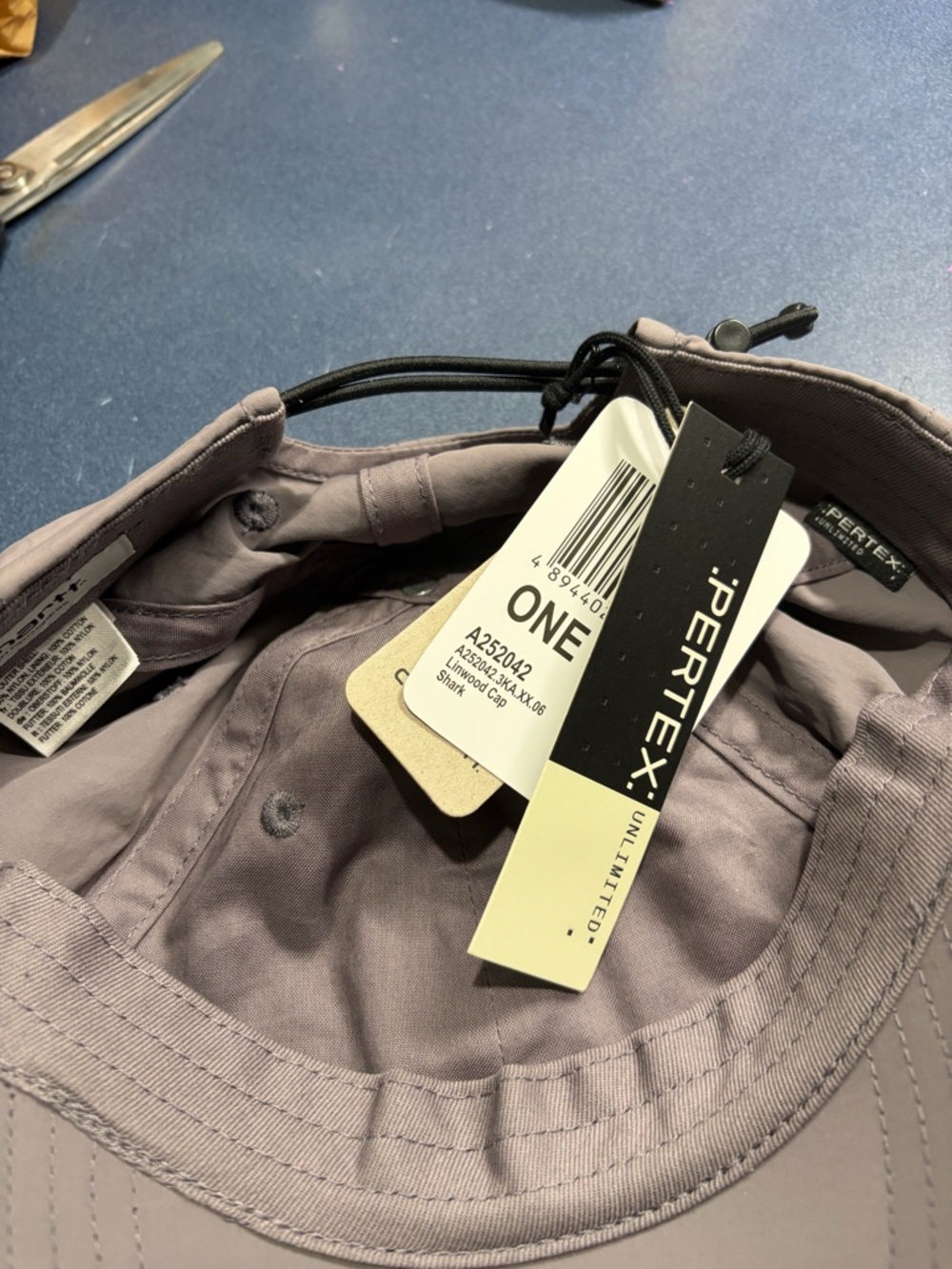 Carhartt Taupe/Gray Logo Cap with Pertex Tags - Picture 3 of 10